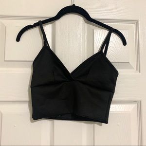 Black crop top / bralette